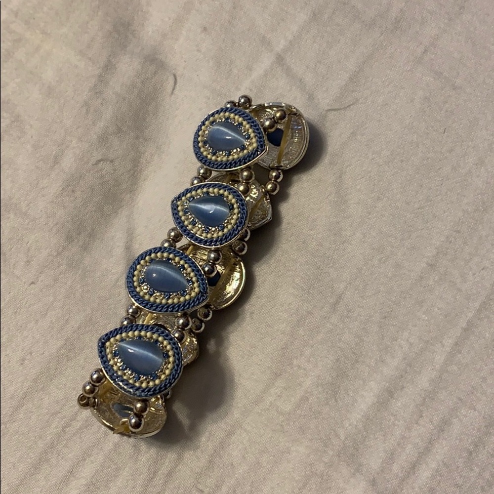 Blue jeweled bracelet